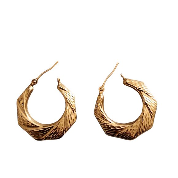 Hoop Earrings 14k Yellow-Gold* - Picture 14 of 15